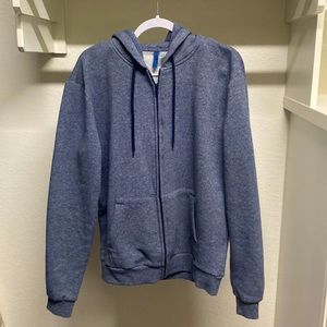 H&M DIVIDED Zip-up Hoodie (blue/gray)